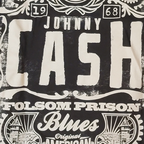 Johnny Cash Live at Folsom Prison T-Shirt, Black, Size XLarge. - Picture 3 of 4